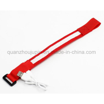 OEM Logo USB Rechargeable LED Luminous Sport Bracelet